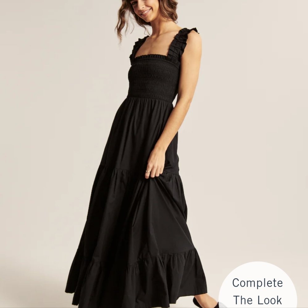 Smocked Bodice Easy Maxi Dress
